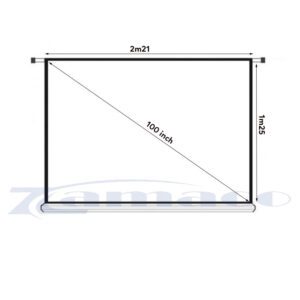 Màn chiếu điện Âm Trần Dalite 84in tỉ lệ 16:9 66432 man chieu dien am tran dalite cm 1009es 2m21 x 1m25 100 inch 2 1